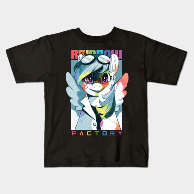 Ranbow Factory_BlueVariant Kids T-Shirt by Agni